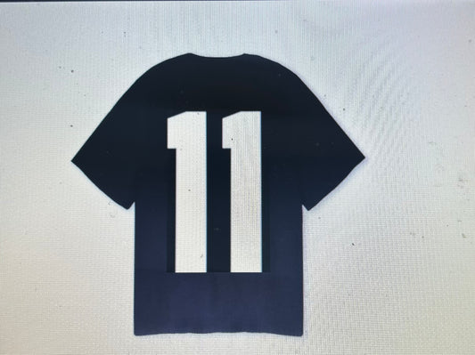 66P11 Brand  Black Tee Oversized