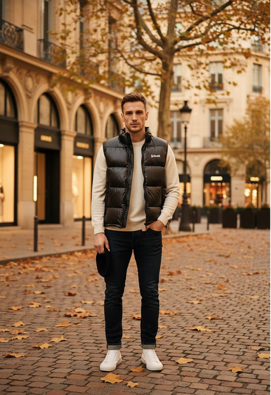 Schott NYC-Nylon Down Filled Vest