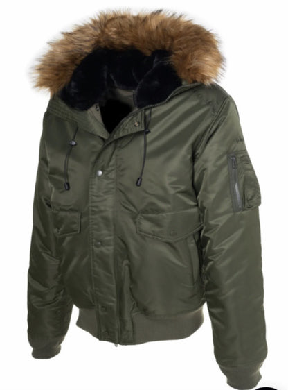 SCHOTTNYC MEN NYON FLIGHT SATIN JACKET