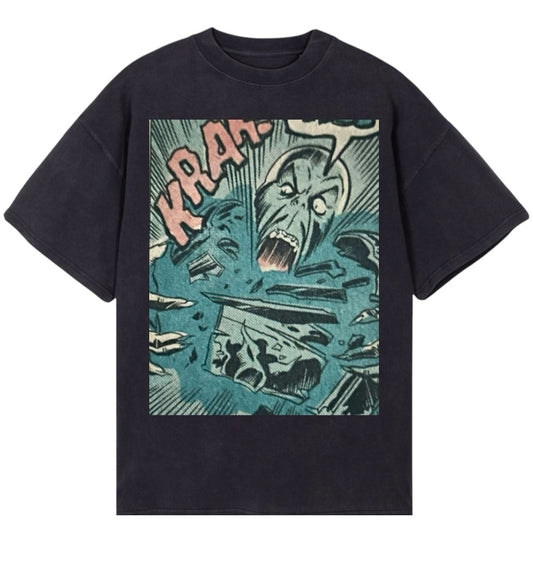 66P11 Brand Oversize Graphic Tee-Shirt